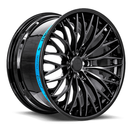Sentali Barrel Forged SB1 22x10.5 5x112 40 Gloss Black Lip / Matte Black Centre