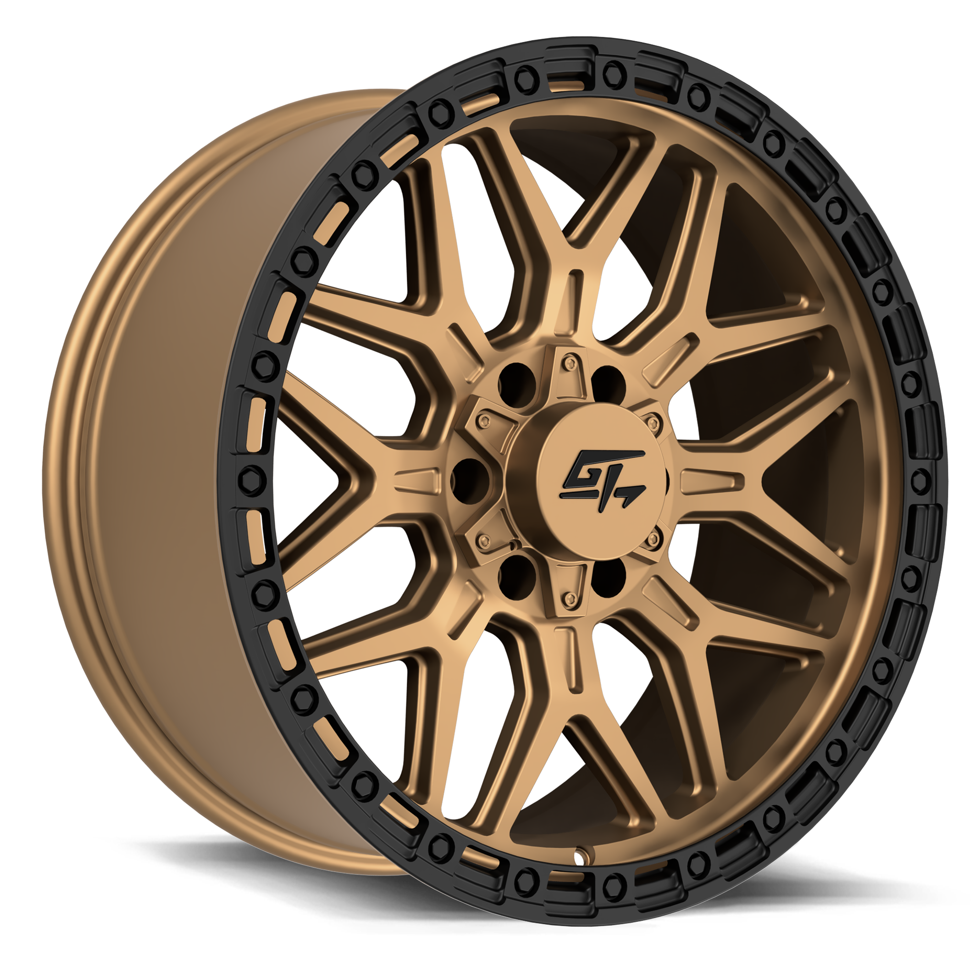 GT OFFROAD Revolt 20x10 6x135 / 6x139.7 -18 Matte Bronze with Black Ring