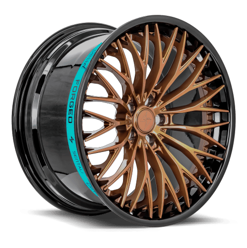 Sentali Barrel Forged SB1 19x9.5 5x120 25 Gloss Black Lip / Gloss Bronze Centre