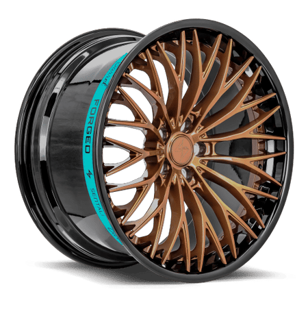 Sentali Barrel Forged SB1 19x8.5 5x120 35 Gloss Black Lip / Gloss Bronze Centre