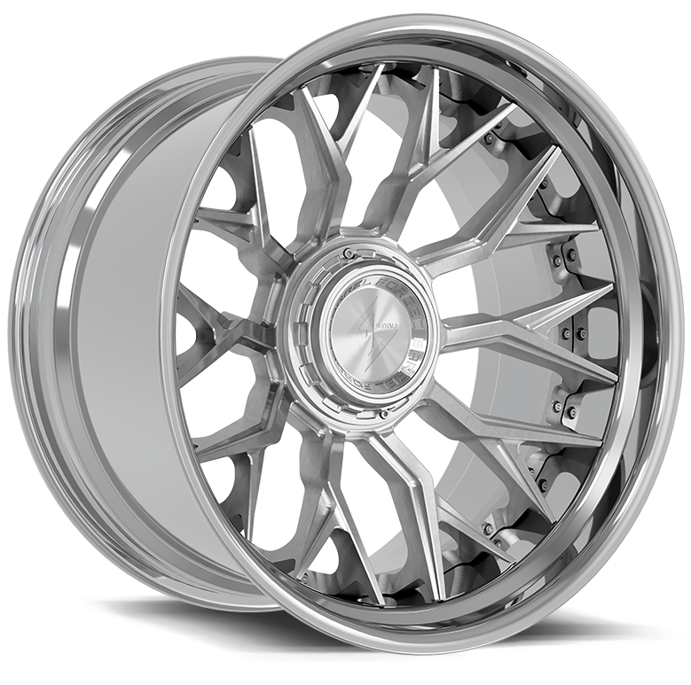 SENTALI BARREL FORGED XTREME BFX2 22x10 8x165.1 / 8x180 -24 Polished Lip / Brushed Centre