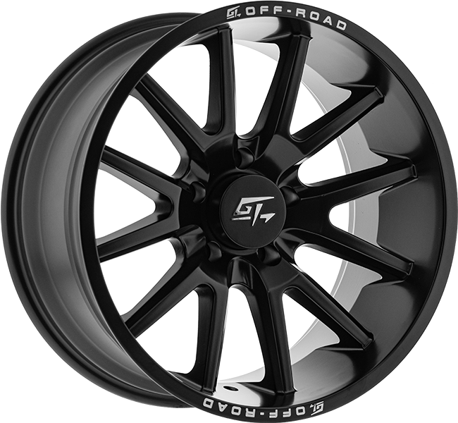 GT OFFROAD RAID 22x12 6x135 -44 Matte Black