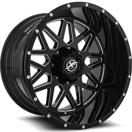 XF OFFROAD XF-211 24x14 8x170/8x180 -76 Gloss Black Milled