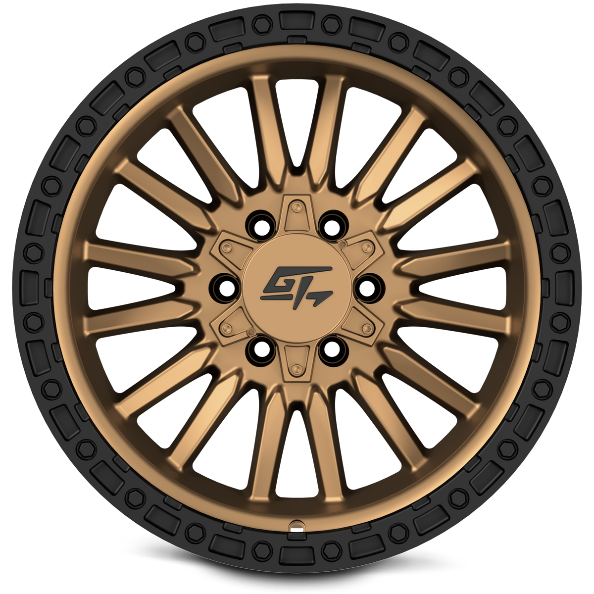 GT OFFROAD CHAMBER 20x10 8x165.1/8x170 -18 Black Ring / Matte Bronze Centre