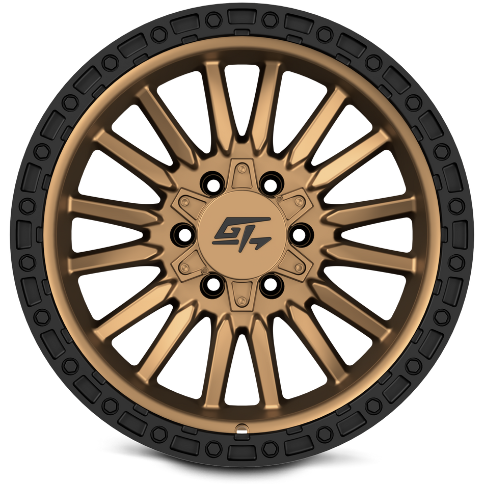GT OFFROAD CHAMBER 20x12 6x135/6x139.7 -44 Black Ring / Matte Bronze Centre
