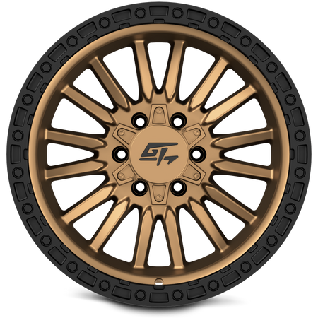 GT OFFROAD CHAMBER 17x10 8x165.1/8x170 -18 Black Ring / Matte Bronze Centre