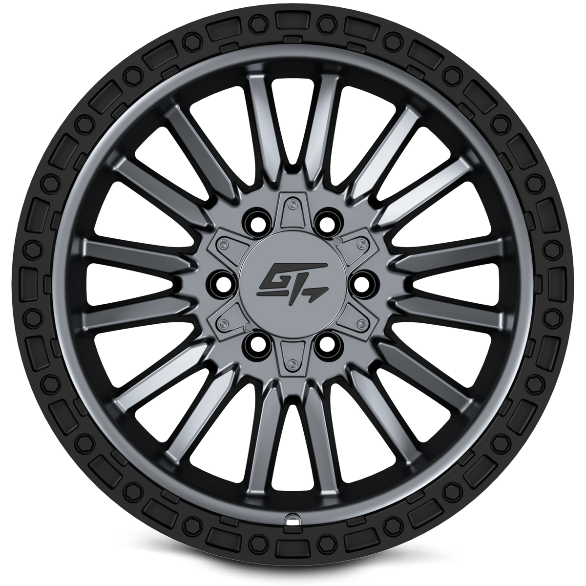 GT OFFROAD CHAMBER 20x10 8x165.1/8x170 -18 Black Ring / Matte Gunmetal Centre