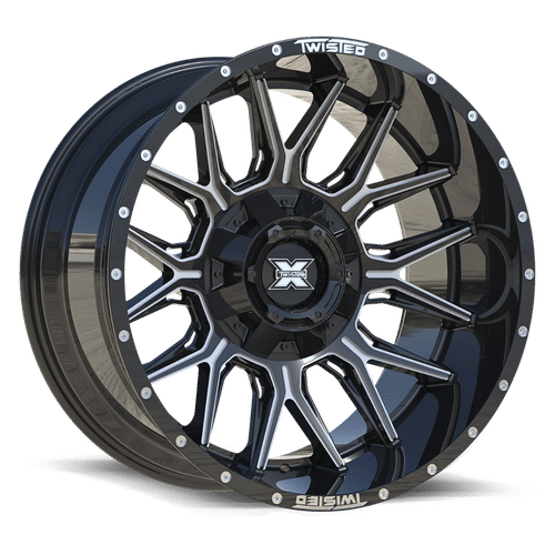 TWISTED OFF-ROAD TW1 20x10 6x135/6x139.7 -18 Gloss Black Milled