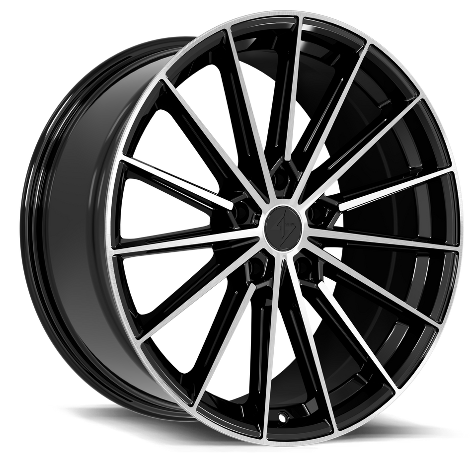 SENTALI STREET SS7 Recoil 19x8.5 5x112 +35 Gloss Black Machined Face