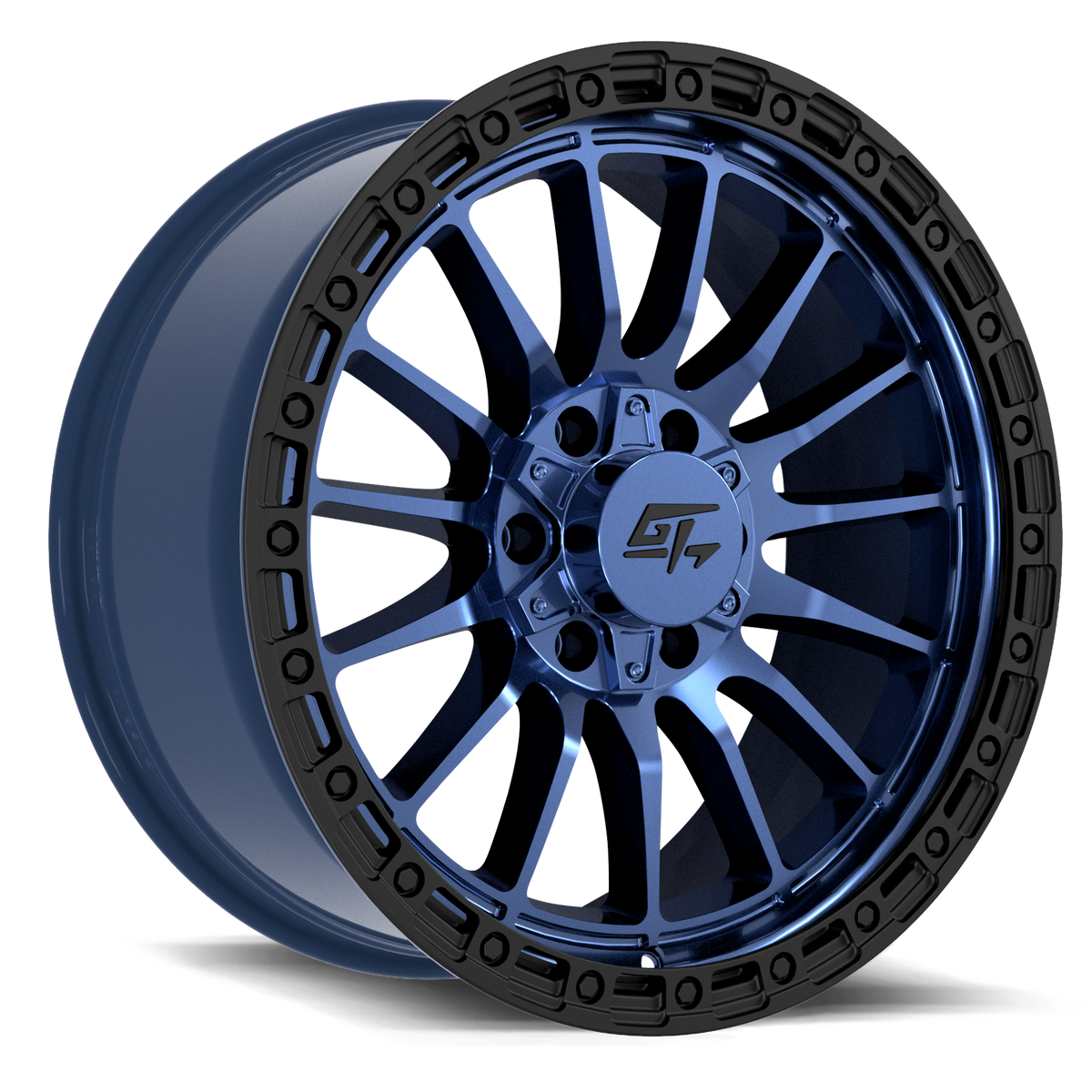 GT OFFROAD Renegade 20x10 6x135 / 6x139.7 -18 Midnight Blue with Black Ring