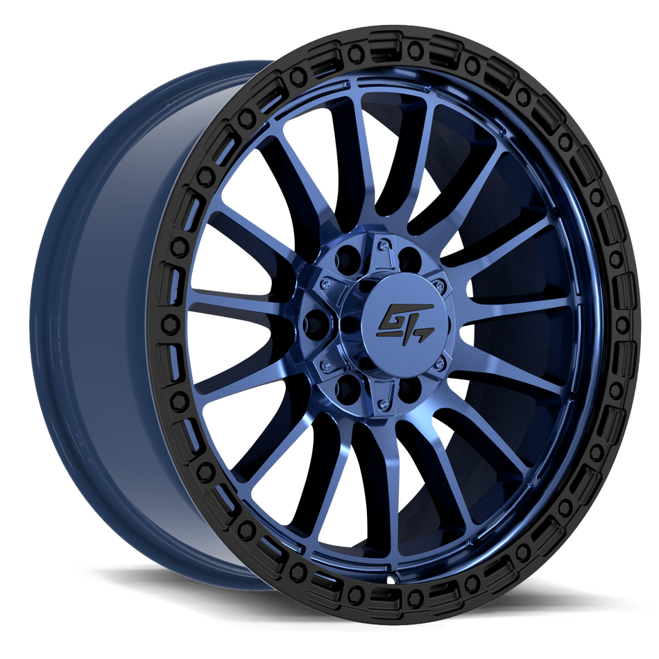 GT OFFROAD Renegade 18x9 5x127 / 5x139.7 -12 Midnight Blue with Black Ring