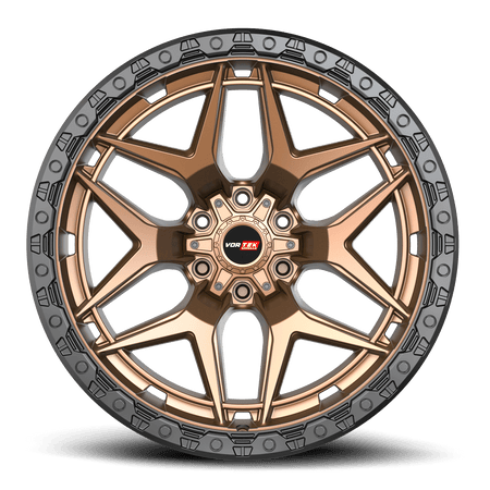 VORTEK VRT-603 20x10 6x135/6x139.7 -24 Matte Bronze Black Bead Ring