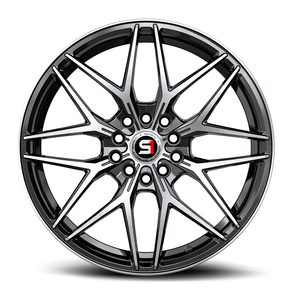 SPEC-1 RACING SP-60 17x7.5 5x110/5x114.3 42 Gloss Black & Machined