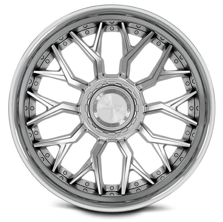 SENTALI BARREL FORGED XTREME BFX2 24x14 8x165.1/8x180 -76 Polished Lip / Brushed Centre