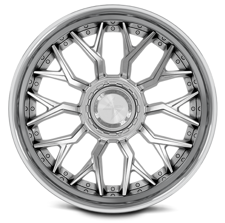 SENTALI BARREL FORGED XTREME BFX2 24x14 8x165.1/8x180 -76 Polished Lip / Brushed Centre