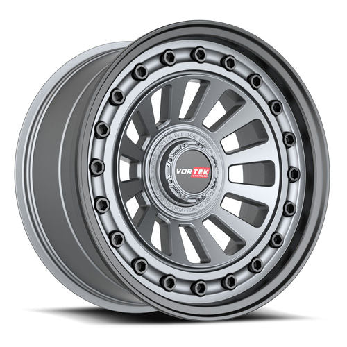 VORTEK VRD-702 18x9 6x135/6x139.7 0 Matte GunMetal Black Bolts / Lip