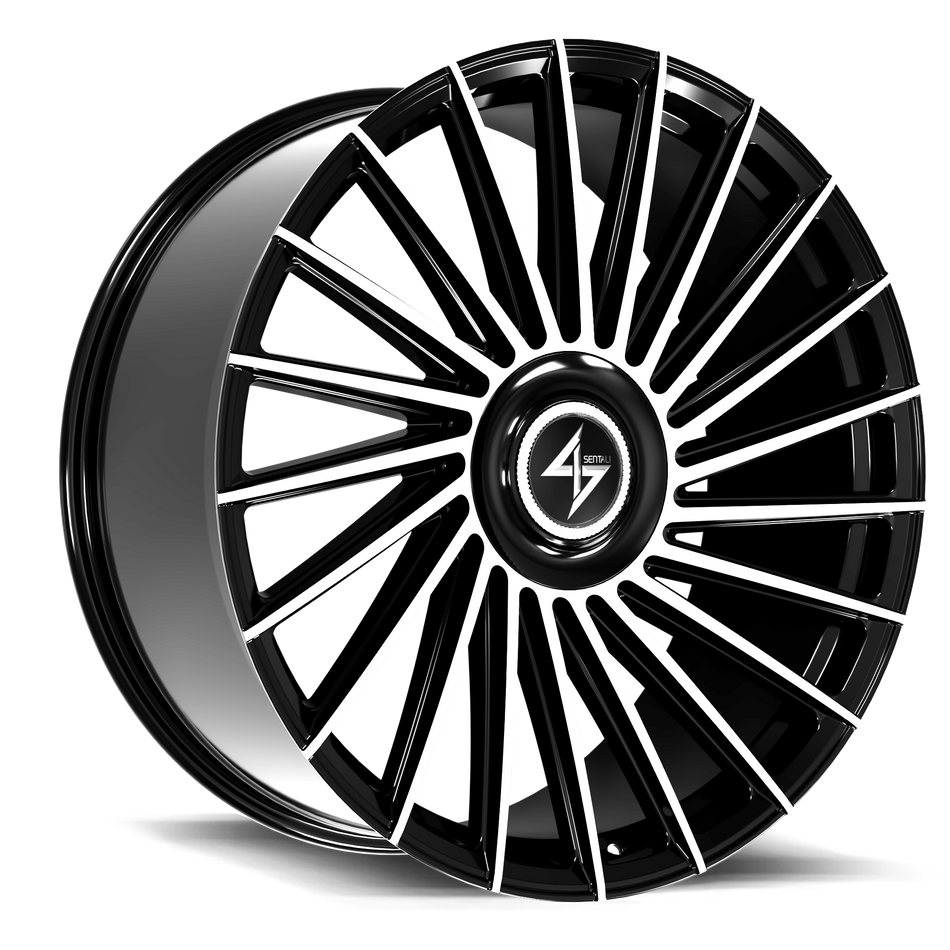 SENTALI LUXX Legacy 24x10 5x127 / 5x120 +30 Gloss Black Machined