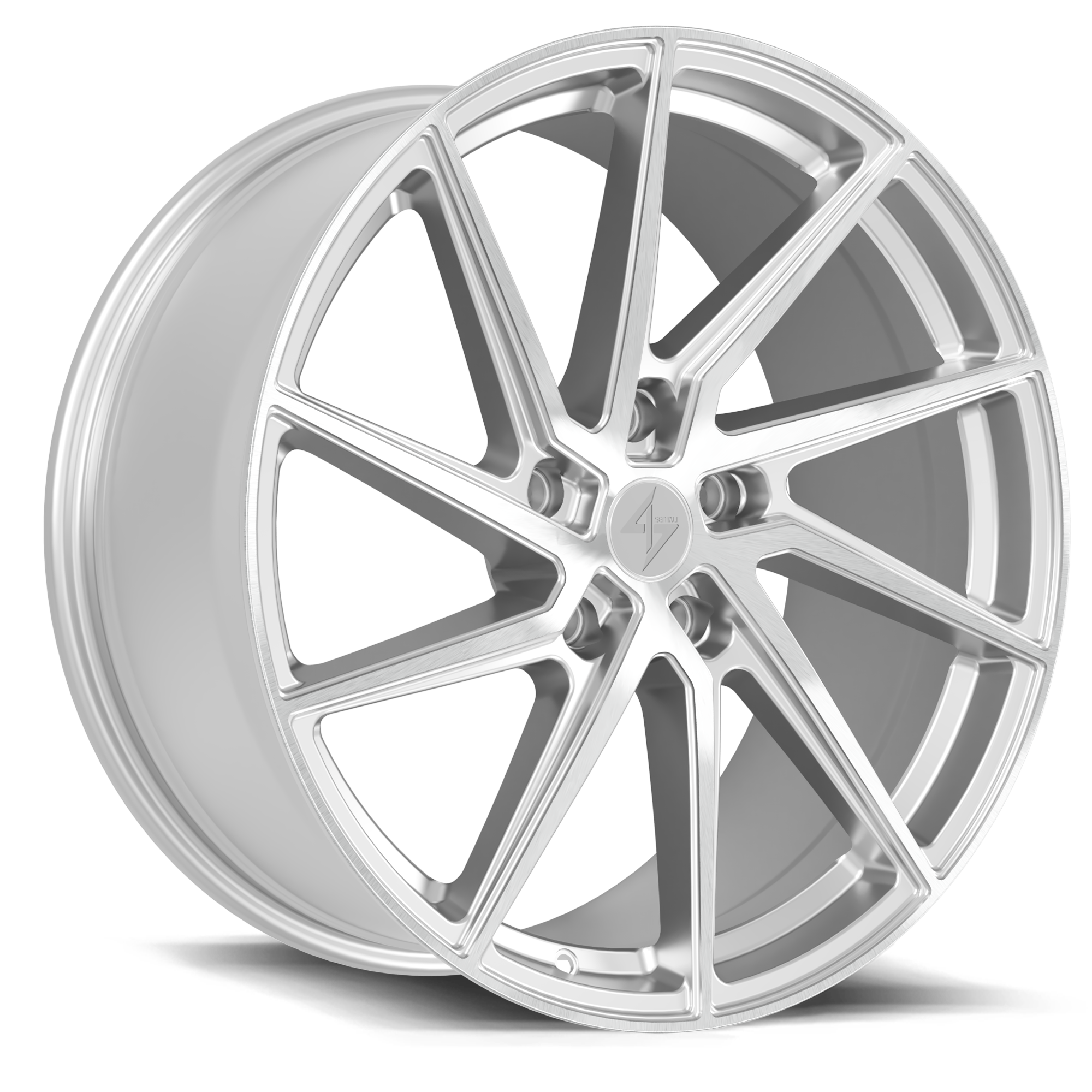 SENTALI STREET SS5 Apex 19x8.5 5x112 +35 Hyper Silver Diamond Cut