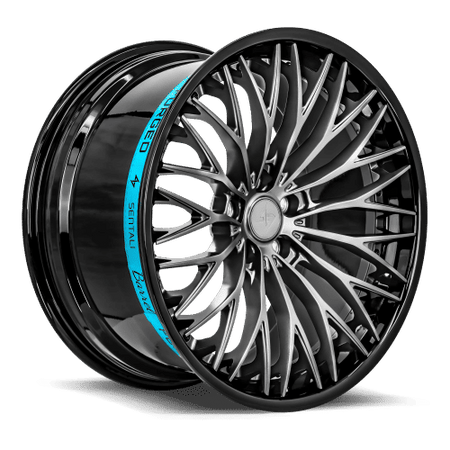 Sentali Barrel Forged SB1 20x10.5 5x114.3 40 Gloss Black Lip / Matte Gunmetal Centre