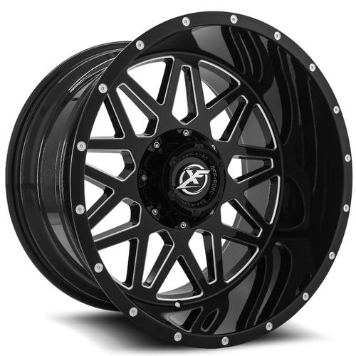 XF OFFROAD XF-211 20x10 8x165.1/8x170 -12 Gloss Black Milled