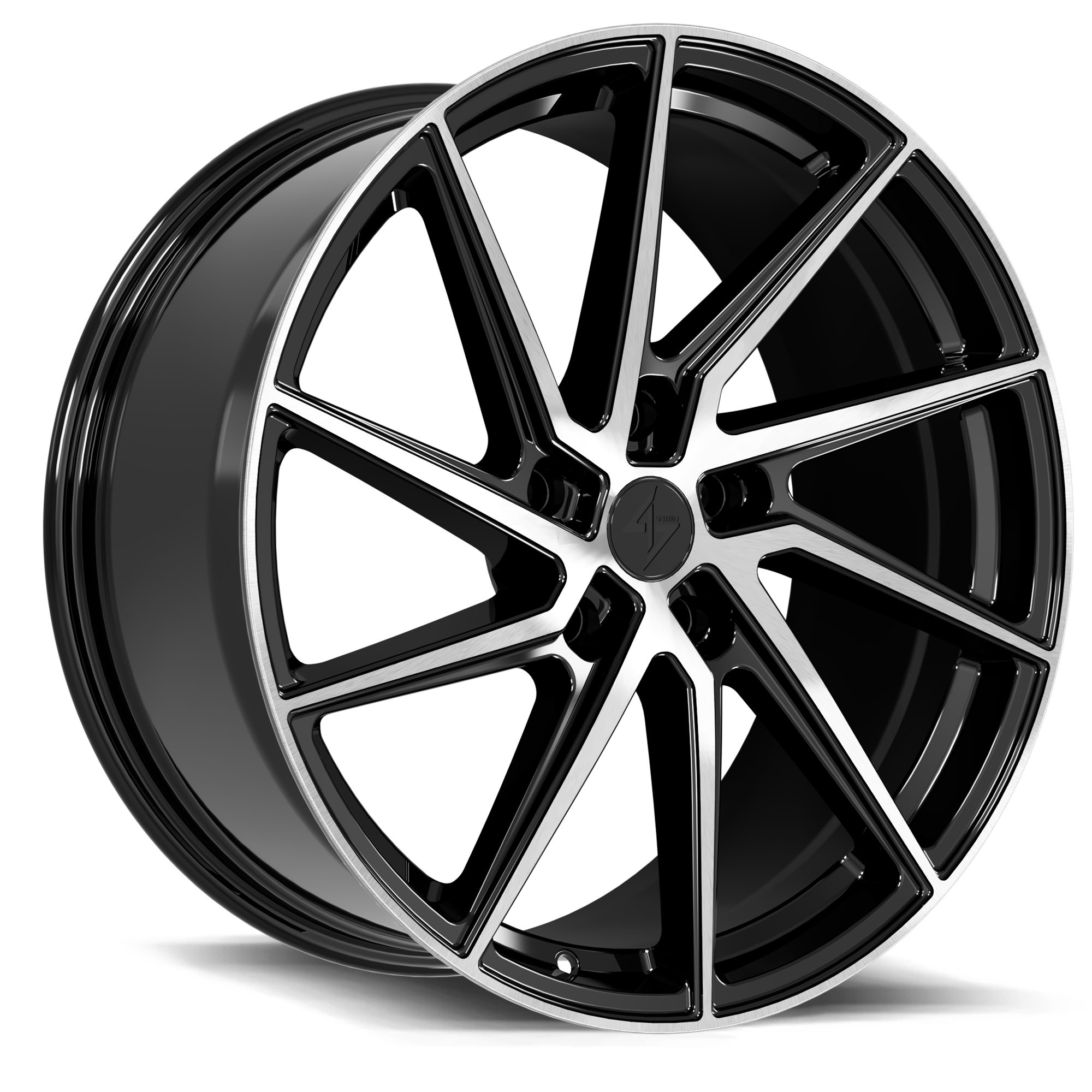 SENTALI STREET SS5 Apex 18x8.5 5x114.3 +35 Gloss Black Machined Face