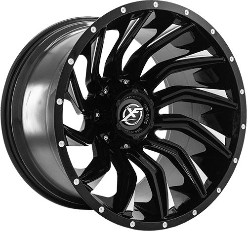 XF OFFROAD XF-224 24x14 5x127/5x139.7 -76 Gloss Black Milled