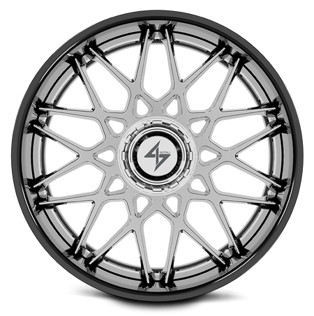 SENTALI BARREL FORGED XTREME SENTALI BFX BFX5 22x10 6x135/6x139.7 -24 Gloss Black Lip / Chrome Centre
