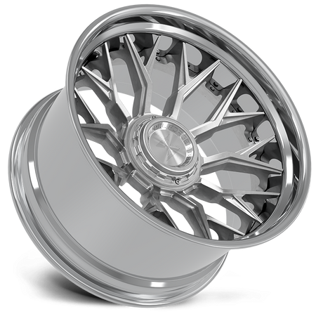 SENTALI BARREL FORGED XTREME BFX2 22x12 8x165.1/8x170 -44 Polished Lip / Brushed Centre