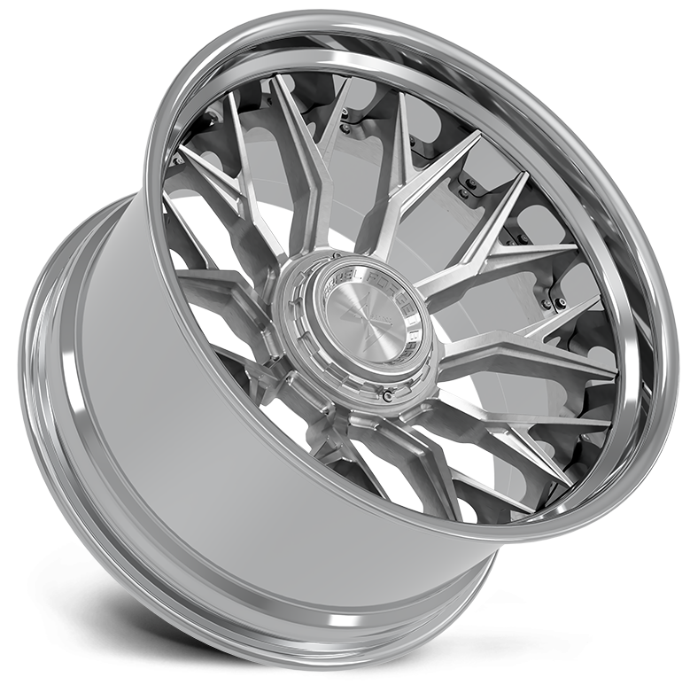 SENTALI BARREL FORGED XTREME BFX2 22x12 8x165.1/8x180 -44 Polished Lip / Brushed Centre