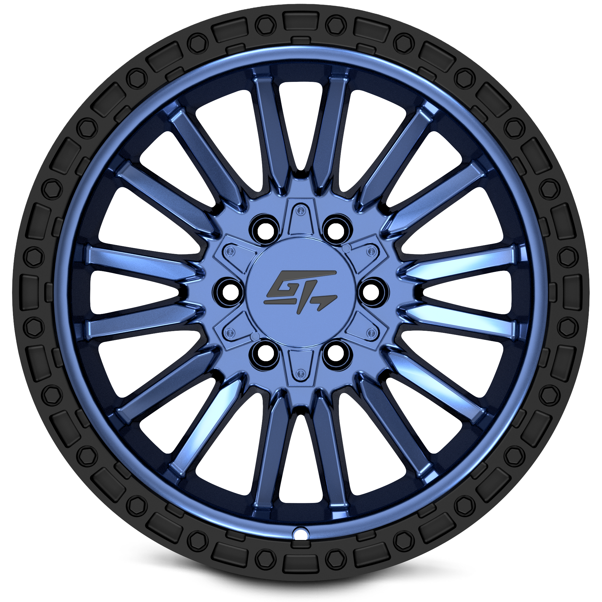 GT OFFROAD CHAMBER 17x10 6x135/6x139.7 -18 Black Ring / Midnight Blue Centre