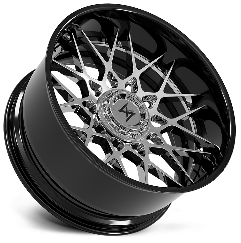 SENTALI BARREL FORGED XTREME SENTALI BFX BFX5 22x10 6x135/6x139.7 -24 Gloss Black Lip / Chrome Centre