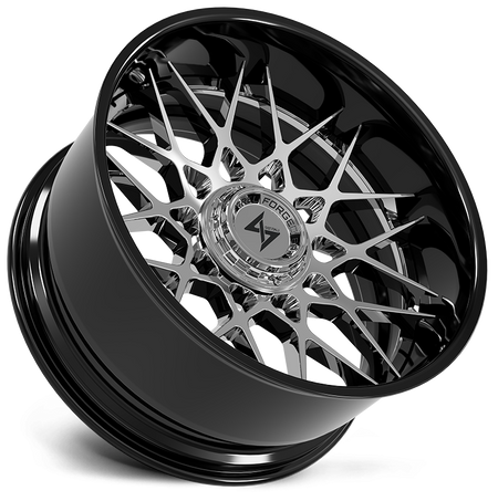SENTALI BARREL FORGED XTREME SENTALI BFX BFX5 24x12 5x127/5x139.7 -44 Gloss Black Lip / Chrome Centre