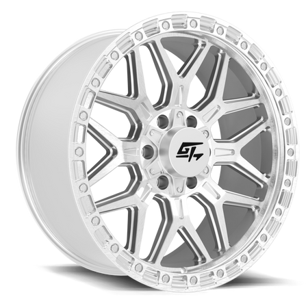 GT OFFROAD Revolt 18x9 5x127 / 5x139.7 +12 Hyper Silver Machined Face