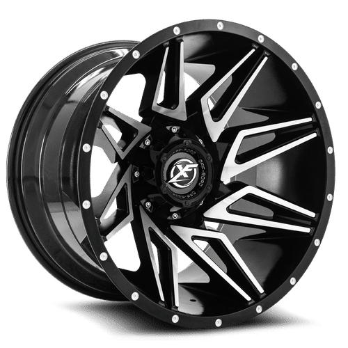 XF OFFROAD XF-218 20x10 6x135/6x139.7 -24 Gloss Black Machined