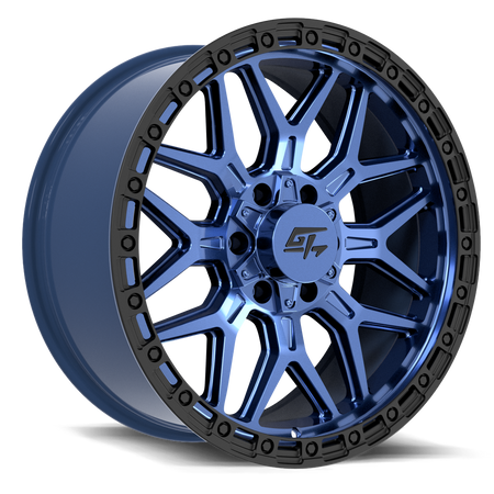 GT OFFROAD Revolt 17x9 5x127 / 5x139.7 +12 Midnight Blue with Black Ring