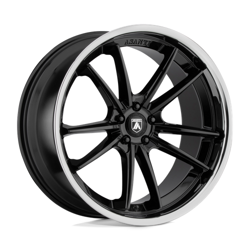 Asanti Black ABL-23 SIGMA – 20X9 – 5X114.3 – 35 mm – GLOSS BLACK W/ CHROME LIP