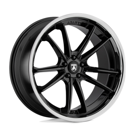 Asanti Black ABL-23 SIGMA – 20X9 – 5X114.3 – 35 mm – GLOSS BLACK W/ CHROME LIP