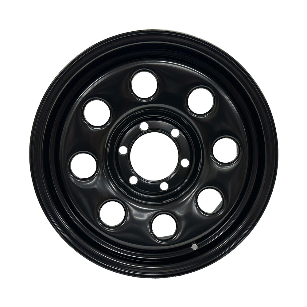 Enthuze – 18X8 8X170 ET20 CB124.9 BLACK STEEL WHEEL
