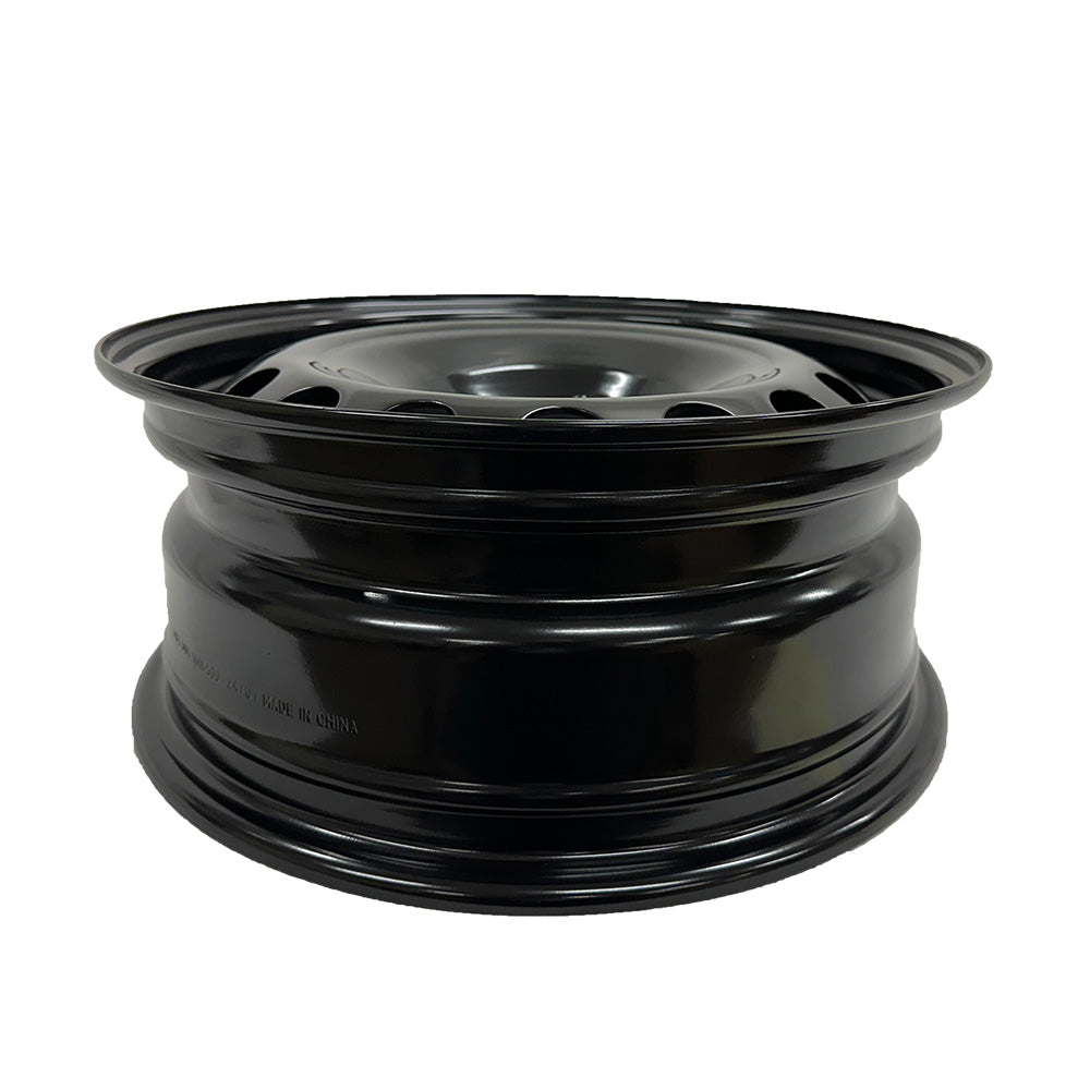 Enthuze – 16X6.5 5X100 ET39 CB54.06 BLACK STEEL WHEEL