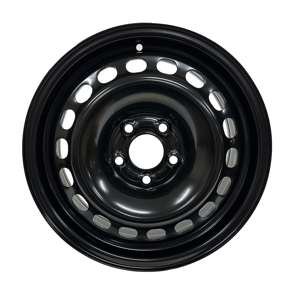 Enthuze – 16X6.5 5X112 ET42 CB66.56 BLACK STEEL WHEEL