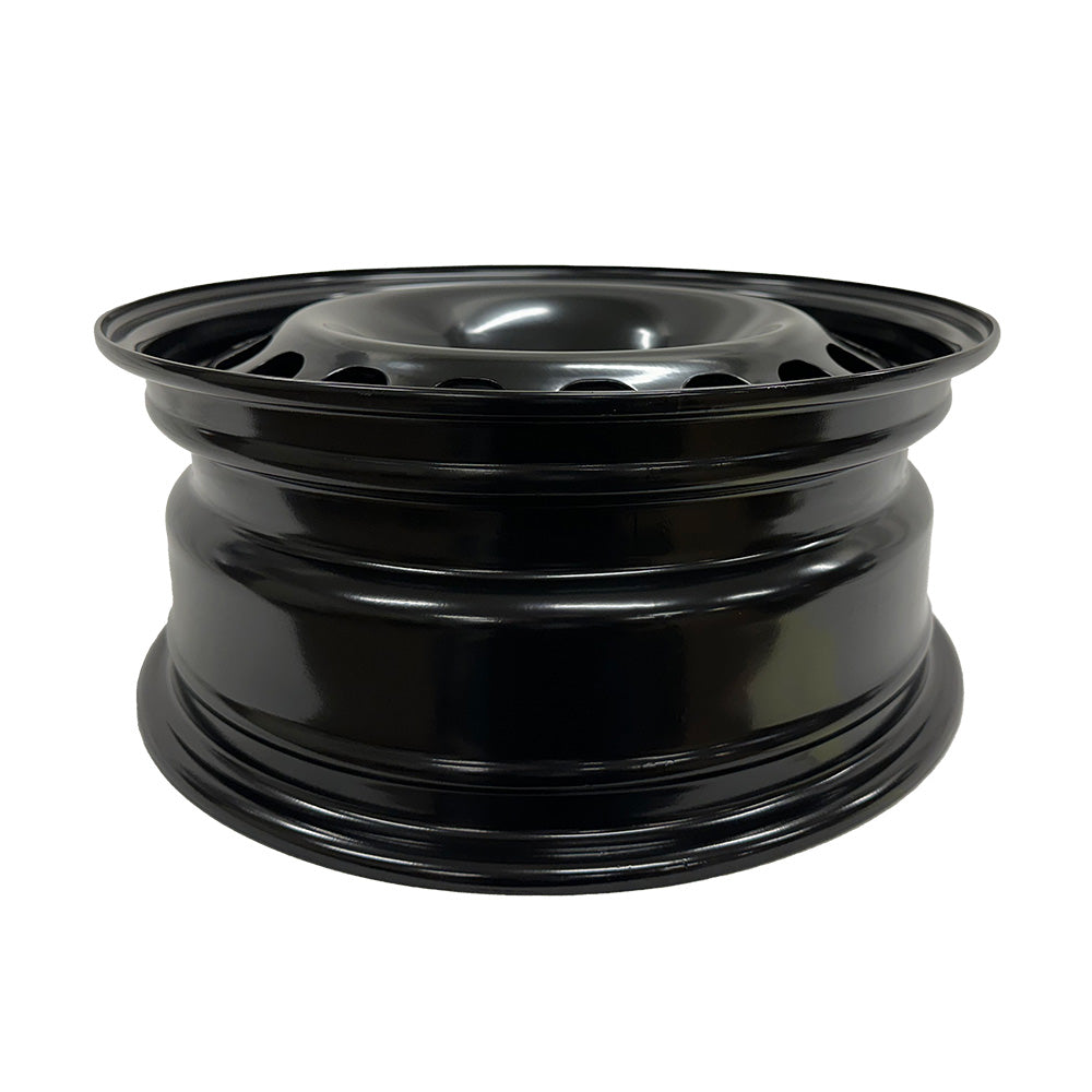 Enthuze – 16X6.5 5X112 ET42 CB57.1 BLACK STEEL WHEEL