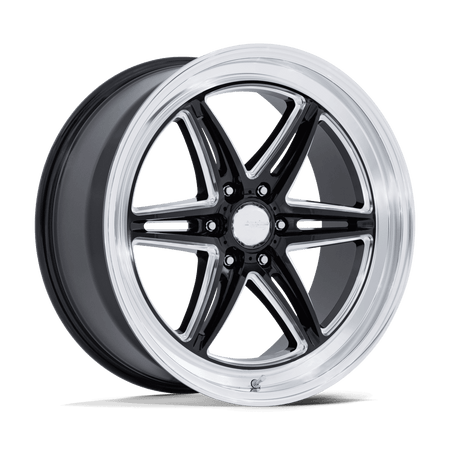 American Racing AR953 GROOVE 6 DRAG – 20X9.5 – 6X139.7 – 25 mm – GLOSS BLACK MILLED W/ DC LIP