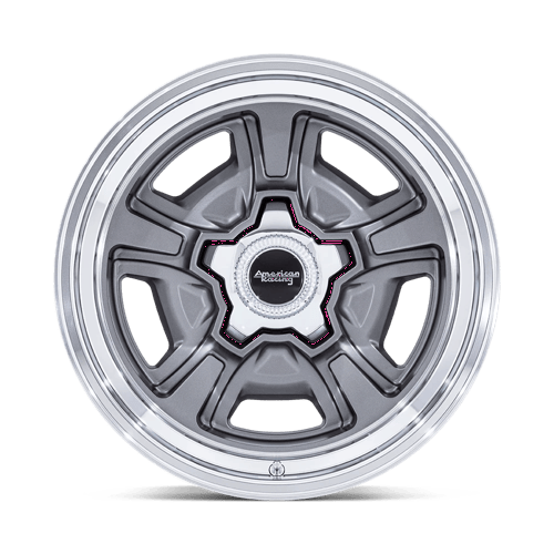 American Racing Vintage VN517 MARAUDER – 18X8 – BLANK – 0 mm – ANTHRACITE W/ DIAMOND CUT LIP