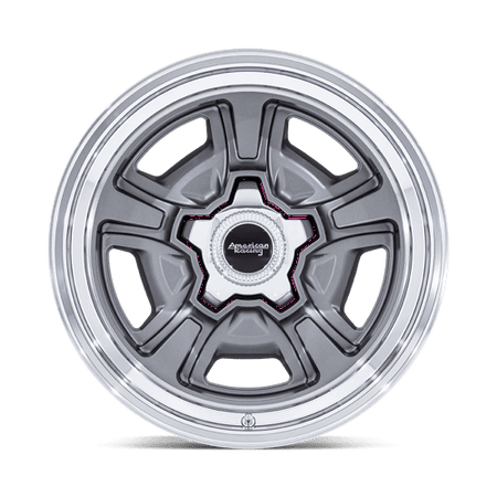 American Racing Vintage VN517 MARAUDER – 18X8 – 5X120.65 – 0 mm – ANTHRACITE W/ DIAMOND CUT LIP