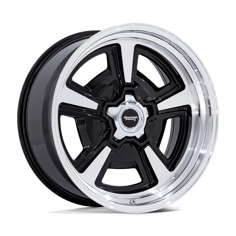 American Racing Vintage VN517 MARAUDER – 22X10 – BLANK – 6 mm – GLOSS BLACK MCH W/ DIA-CUT LIP