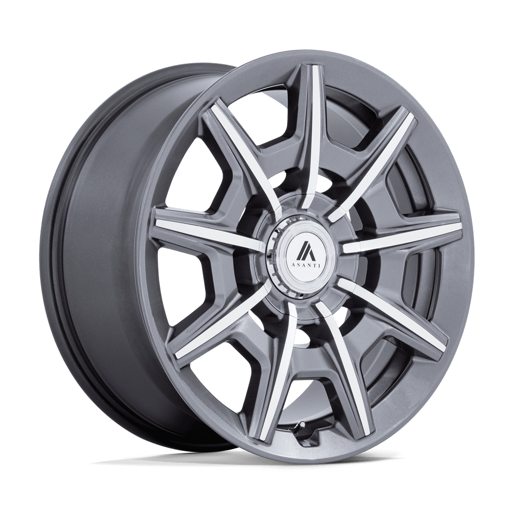 Asanti Black AB041 ESQUIRE – 22X9 – 5X112/5X120 – 27 mm – GLOSS ANTHRACITE BRIGHT MACH