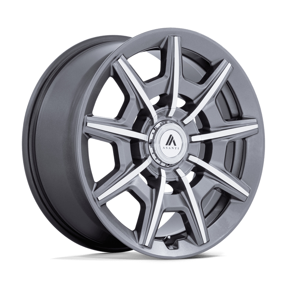 Asanti Black AB041 ESQUIRE – 20X9 – 5X108/5X112 – 45 mm – GLOSS ANTHRACITE BRIGHT MACH