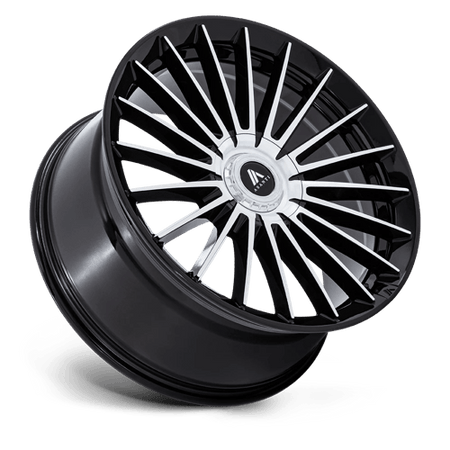 Asanti Black AB048 VICEROY – 26X10 – BLANK – 20 mm – GLOSS BLACK W/ MACHINED FACE