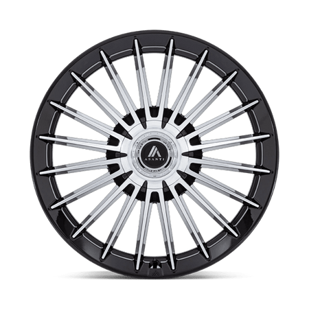 Asanti Black AB048 VICEROY – 20X10.5 – 5X112/5X114.3 – 40 mm – GLOSS BLACK W/ MACHINED FACE