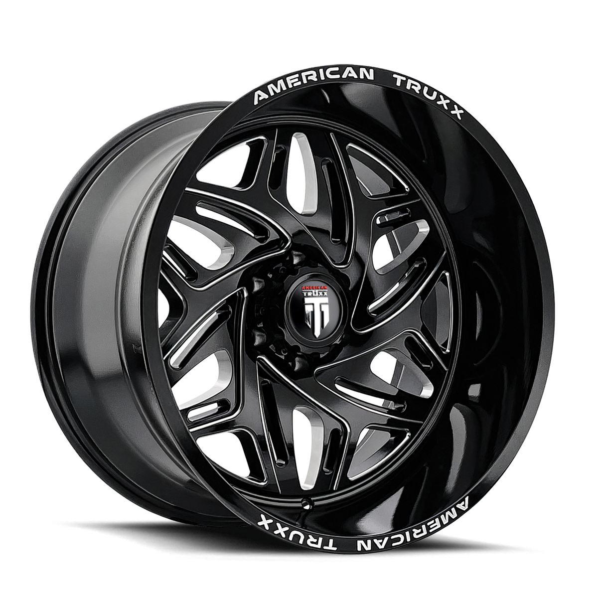 American Truxx EUPHORIA – 20x10, 5x127, -19 – Gloss Black Milled